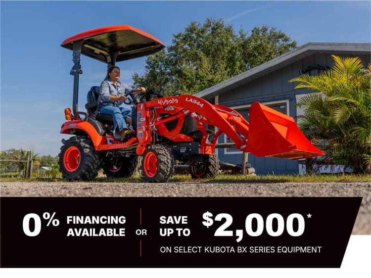 Save on Select BX Series Tractors