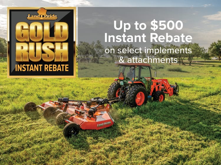 Land Pride Gold Rush Instant Rebate
