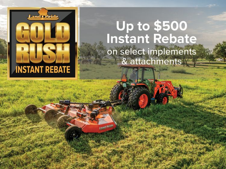 Land Pride Gold Rush Instant Rebate
